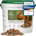 Produktbild: wildtier liebe Eichhörnchenfutter 1kg für Eichhörnchen & Streifenhörnchen I Ganzjahres-Futter Eichhörnchen, Streifenhörnchen Futter