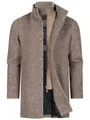 Produktbild: KRONSTADT Herren KSChess Mantel mit Stehkragen aus Wollmix | Herrenmantel Wintermantel Parka für Männer Dk. Brown mix, XXL