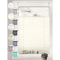 Produktbild: Sonello Plissee ohne Bohren Rollo Klemmfix für Fenster & Tür Lichtschutz, blickdicht, ohne Bohren, verspannt, Klemmfix, 85cm x 100cm Hellcreme Faltrollo, Easyfix, Jalousie 85 cm x 100 cm