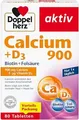 Produktbild: Doppelherz Calcium 900 + D3 + Biotin + Folsäure 80 Stück