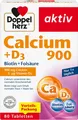 Produktbild: Doppelherz Calcium 900 D3 Biotin Folsäure Tabletten Knochenerhalt 80 Stück