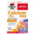 Produktbild: 2x DOPPELHERZ Calcium 900+D3 Tabletten 80 ST