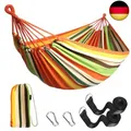 Produktbild: Anyoo Hängematte Outdoor Baumwolle Bequemer Stoff mit Baumfreundlichen Gurten