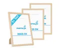 Produktbild: PHOTOLINI Bilderrahmen 3er Set, stabiles MDF-Holz, mit Acrylglas, extra Zubehör, (3er Set)