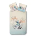 Produktbild: Disney Lilo & Stitch Ohana Kinder Bettwäsche 80x80 + 135x200 cm 100% Baumwolle