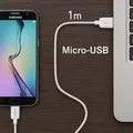 Produktbild: Samsung Original Data Cable ECB-DU4AWE | Micro USB 1m Weiß | Lade- & Sync-Kabel