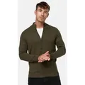Produktbild: Indicode Strickjacke Herren Lau Herrenstrickjacke grün S (48)