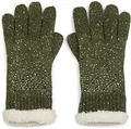Produktbild: styleBREAKER warme Handschuhe mit Strass und Fleece, Winter Strickhandschuhe, Damen 09010010, Farbe:Oliv meliert (One Size)