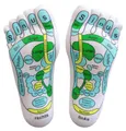 Produktbild: Maximex Fußreflexzonen-Massagesocken Gr. 39-41, punktgenaue Fußreflexzonenmassage Socken durch Abbildung der Körperorgane nach TCM, wohltuende Massagesocken mit getrennten Zehentaschen