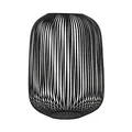 Produktbild: Blomus Laterne Lito | Black | Größe L | 33L x 33B x 45H cm | Kerzenhalter Schwarz | Windlicht aus Edelstahl | Laterne Deko | Indoor Windlicht Groß