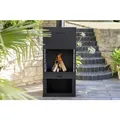 Produktbild: Westmann Gartenkamin, BxHxT: 70 x 229 x 41 cm - schwarz