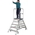 Produktbild: Euroline Premium 516 Mobile Podesttreppe Beidseitig 7 Stufen
