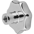 Produktbild: STERNGRIFF, FORM:E DIN6336 D=M10, D1=50, H=34, EDELSTAHL POL