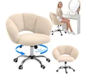 Produktbild: Bellamio Drehstuhl Meli Wolkenstuhl (beige, Bürostuhl höhenverstellbar & drehbar), bis 140 kg, Schmink- & Schreibtischstuhl mit verstellbarer Rückenlehne