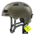 Produktbild: uvex City 4 - Leichter City-Helm für Damen und Herren - individuelle Größenanpassung - inkl. LED-Licht - Green Smoke matt - 55-58 cm