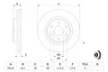 Produktbild: BOSCH 0 986 479 D66 Bremsscheibe für NISSAN,RENAULT