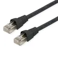 Produktbild: TELEGÄRTNER L00003A0060 RJ45 Netzwerkkabel, Patchkabel CAT 6a S/FTP 5.00m Schwarz Flammwidrig, mit