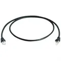 Produktbild: Telegärtner Patchkabel, S/FTP, Cat.6a, RJ-45, 5m, Schwarz