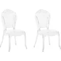 Produktbild: Esszimmerstuhl 2er Set Transparent Kunststoff Schick