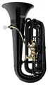 Produktbild: Classic Cantabile MardiBrass Kunststoff Bb-Tuba - Extrem leicht und sehr stabil - Material Korpus: ABS Kunststoff - Mundrohr und Maschine aus Messing - mit Gigbag & Mundstück - Farbe: Schwarz