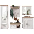 Produktbild: Landscape Garderobe, Weiß, Eiche Artisan, Holzwerkstoff, 5-teilig, 280x204x41 cm, Garderobe, Garderoben-Sets & Serien, Garderoben-Sets