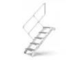Produktbild: ZARGES LM-Treppe 60° 13 Stufen, 600 mm breit, Höhe 3.25 m (40055212)