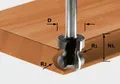 Produktbild: Festool Griffleistenfräser HW S8 D22/16/R2,5+6 491140