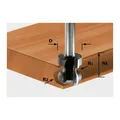 Produktbild: Festool Griffleistenfräser HW Schaft 8 mm HW S8 D22/16/R2,5+6