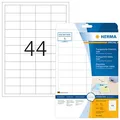 Produktbild: HERMA Folienetiketten 4680 transparent 48,3 x 25,4 mm, 25 Blatt
