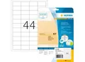 Produktbild: Herma Folienetiketten Special Nr. 4680, 48,3 x 25,4 mm, wetterfest, bedruckbar, permanent, transparent, 1100 Stück auf 25 Blatt