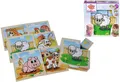 Produktbild: Eichhorn Puzzle 9 Teile Kinder Würfel Puzzle Holz Bauernhof 100005203, 9 Puzzleteile