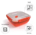 Produktbild: Rotho Memory Mikrowellen-Dampfgarer 1.7L BPA-frei Rot/Transparent Kunststoff
