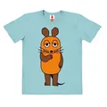 Produktbild: Logoshirt®️ TV I Die Sendung mit der Maus I Maus I Bio T-Shirt Print I Kinder I Mädchen & Jungen I kurzärmlig I hellblau I Lizenziertes Originaldesign I Größe 164