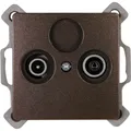 Produktbild: Kopp Antennensteckdose TV/RF PARIS palisander-braun (Antennendose) (921326087)