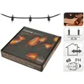 Produktbild: Ambiance Outdoor Lichterkette mit Flammeneffekt 10 Lampen - Schwarz