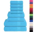 Produktbild: vidaXL Badetücher 8-tlg. Handtuch-Set FROGN Türkis 360 g/m², (1-St)