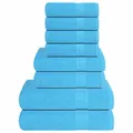 Produktbild: vidaXL 8-tlg. Handtuch-Set FROGN Türkis 360 g/m² NEU