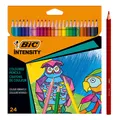 Produktbild: BIC Intensity Buntstifte, Dreikant-Aquarellstifte, Malstifte zum Malen in 24 Far
