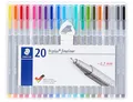 Produktbild: Staedtler 334 SB20 0.3 mm Triplus Fineliner Pen - Assorted Colours (Pack of 20)