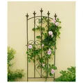 Produktbild: Rankgitter aus Metall mit Herz-Ornament Schwarz Celia Rankhilfe Spalier HTI-Livi