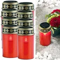 Produktbild: PEARL Grab Solar Laterne: 8er-Set Solar-LED-Grablicht mit Dauerlicht, rot