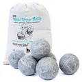 Produktbild: Woll-Trocknerbälle - 6er Set - Natürlicher Weichspüler Wiederverwendbar Reduz...
