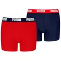 Produktbild: PUMA Boxershorts PUMA BOYS EVERYDAY BASIC BOXERS 2P (2er Pack) Komfortabler Logobund, ohne Eingriff rot 158/164