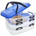 Produktbild: ORION Tragbare Lebensmittelbehälter für PICKNICK / Lunchboxen mit Tragegriffen