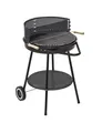 Produktbild: Mr. Gardener Grillwagen Santa Fe D=48 cm mit Warmhalterost Rundgrill Holzkohle