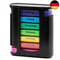 Produktbild: Foubiss Tablettenbox - BPA Frei - Medikamentenbox mit 7 Tage 4 Fächer -