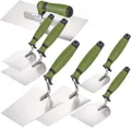 Produktbild: Colorus Profi Maurerkellen Set - Maurer Werkzeug 7 tlg rostfrei Edelstahl | Putzkelle Maurerkellen Set | Maurerwerkzeug Maurerkelle Gipserspachtel Gipserkellen Verputzer Werkzeug Set Maurer