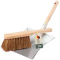 Produktbild: Kehrschaufel und Handfeger Kokos, Made in Germany, Kehrblech und Kokos Besen, Handbesen, Kehrset, Kehrgarnitur, Ideal für Draußen, Garten und Werkstatt