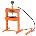 Produktbild: VEVOR hydraulische Werkstattpresse 10 t (H-Rahmen) mit Pressplatte, einstellbare Hydraulikpresse (Max. Zylinder 130 mm) mit _berdruckventil