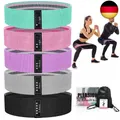 Produktbild: PLEASION Resistance Bands Fitnessband, Fitnessbänder Stoffbänder 5er Set, W